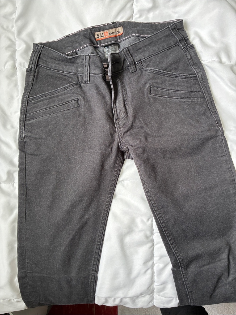 5.11 Tactical Women’s Slim Straight Jeans in Charcoal Black